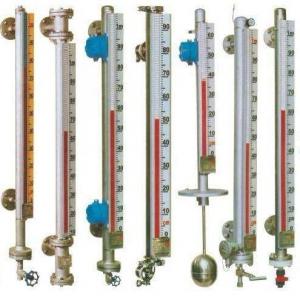 Magnetic flip level meter