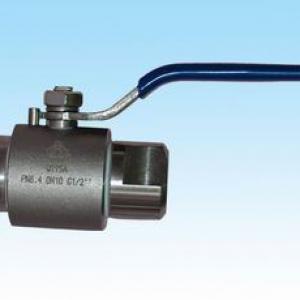 Pneumatic line ball valve with internal thread