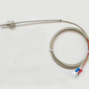 Pressure spring thermocouple