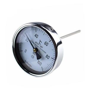 Shock resistant bimetal thermometer